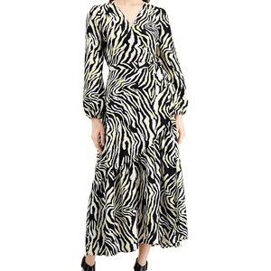 Bar III zebra print wrap dress.